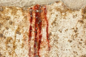 Pannello proveniente da una tomba a camera scoperta nell'Ottocento