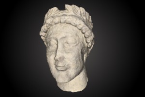 AAP-AM-0097 Limestone Wreathed Head