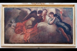 Angelo che trafigge il sacro cuore di Gesù